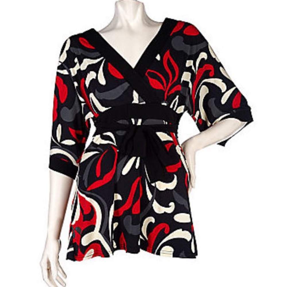 M by Marc Brouwer v-neck crossover tunic